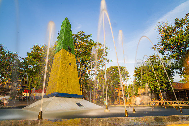 Tri-border landmark Obelisk in Foz do Iguaçu, Parana, Brazil